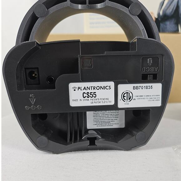 PLANTRONICS CS55 WIRELESS OFFICE HEADSET SYSTEM VOIP DESK PHONE NOISE-CANCELING - Picture 10 of 14